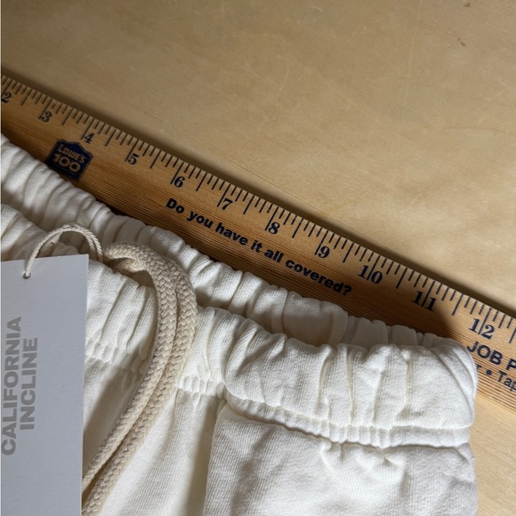California Incline Classic Logo Made in LA Cream Sweatpant Joggers - S - NEW - Picture 7 of 12